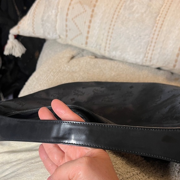Vintage MCM Black Nylon Monogram Shoulder Bag - Picture 11 of 14